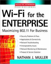 Cover of Wi-Fi for the Enterprise by Nathan J. Muller