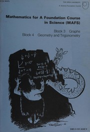 Front cover of Mathematics for A foundation course in science (MAFS) by Open University. Science Foundation Course Team