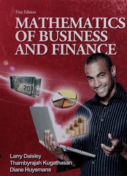 Front cover of Mathematics of business and finance by Larry Daisley