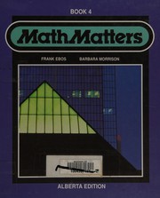 Cover of Math matters, book 4 by Frank Ebos