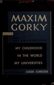 Front cover of Autobiography of Maxim Gorky by Максим Горький