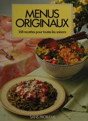 Cover of Menus originaux by Katharine Blakemore