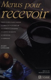 Cover of Menus pour recevoir by Julien Letellier