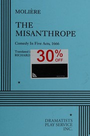 Cover of The misanthrope by MolieÌ⁰re