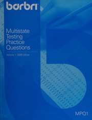 Cover of Multistate testing practice questions by BAR/BRI (Firm)
