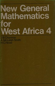 Cover of New general mathematics for West Africa by J. B. Channon