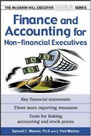 Cover of Finance & Accounting for Non-Financial Managers by Samuel C. Weaver