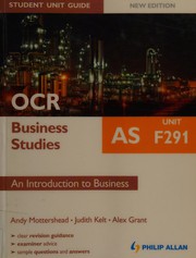 Cover of OCR AS business studies by Andy Mottershead