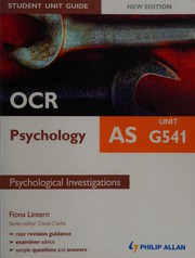 Front cover of OCR AS psychology by Fiona Lintern
