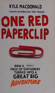 Cover of One Red Paperclip by Kyle Macdonald