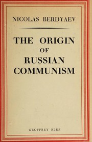 Front cover of The origin of Russian communism by Nikolaĭ Berdi͡aev