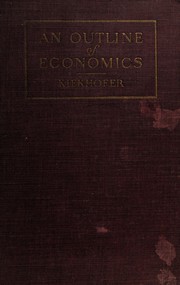 Cover of An outline of economics by William Henry Kiekhofer