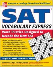 Front cover of SAT vocabulary express [electronic resource] : word puzzles designed to decode the new SAT by Jacqueline Byrne