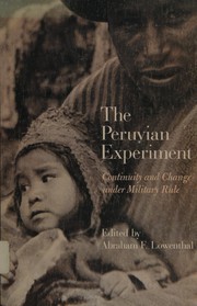 Cover of The Peruvian experiment by Abraham F. Lowenthal