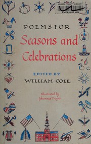 Front cover of Poems for seasons and celebrations by Cole, William