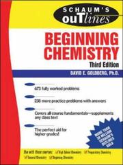 Cover of Schaum's Outline of Beginning Chemistry, 3rd ed (Schaum's Outlines) by David Goldberg