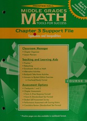 Cover of Prentice Hall Middle grades math by Prentice-Hall, inc.