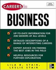 Front cover of Careers in business by Lila B. Stair