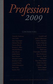 Front cover of Profession 2009 by Rosemary Geisdorfer Feal
