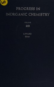 Front cover of Progress in inorganic chemistry by Henry Taube