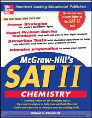 Cover of Mcgraw-Hill's SAT II chemistry by Thomas A. Evangelist