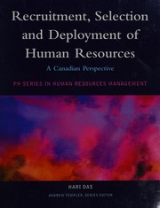 Front cover of Recruitment, selection and deployment of human resources by Hari Das