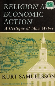 Cover of Religion and economic action by Kurt Samuelsson