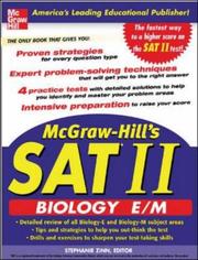 Front cover of McGraw-Hill's SAT II biology E/M by Nick Tarasen