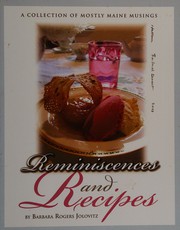 Front cover of Reminiscences and recipes by Barbara Rogers Jolovitz