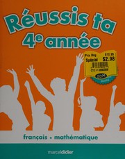 Front cover of Réussis ta 1re [-6e] année by Françoise Tchou
