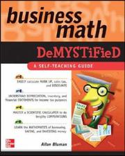 Front cover of Business Math Demystified by Allan G. Bluman