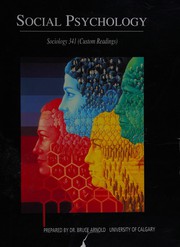 Front cover of Social psychology, Sociology 341 by Arnold, Bruce Dr