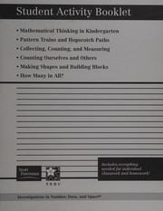 Cover of Student activity booklet by TERC (Firm)