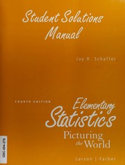 Cover of Elementary Statistics by Ron Larson