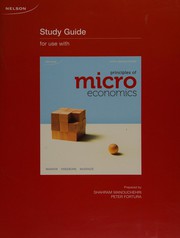 Front cover of Study guide for use with Principles of microeconomics, sixth Canadian edition [by] Mankiw, Kneebone, McKenzie by Shahram Manouchehri