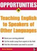 Cover of Opportunities in Teaching English to Speakers of Other Languages (Opportunities in) by Blythe Camenson