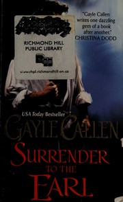 Cover of Surrender to the Earl by Gayle Callen