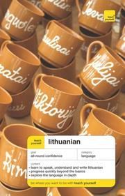 Front cover of Teach Yourself Lithuanian Complete Course Package (Book+ 2CDs) (Teach Yourself Complete Courses) by Meilute Ramoniene