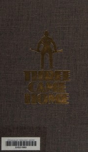 Cover of Three came home by Agnes Newton Keith