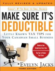 Cover of Make sure it's deductible by Evelyn Jacks