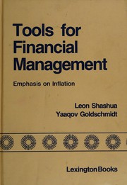 Cover of Tools for financial management by Leon Shashua