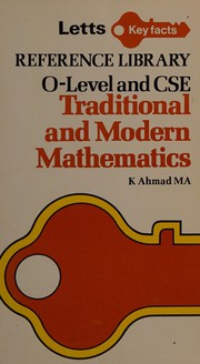 Front cover of Traditional and modern mathematics by Krysia Ahmad
