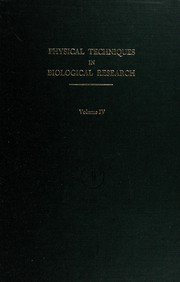 Front cover of Physical techniques in biological research by William L. Nastuck