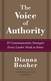 Cover of The voice of authority by Dianna Daniels Booher