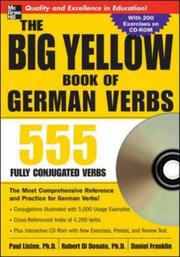 Front cover of The Big Yellow Book of German Verbs (Book w/CD-ROM) by Paul Listen