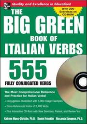 Front cover of The Big Green Book of Italian Verbs (Book w/CD-ROM) by Katrien Maes-Christie