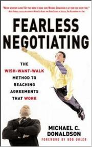 Cover of Fearless Negotiating by Michael C. Donaldson
