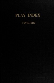 Front cover of Play index, 1978-1982 by Juliette Yaakov