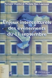 Cover of Enjeux interculturels des événements du 11 septembre by Fernand Ouellet