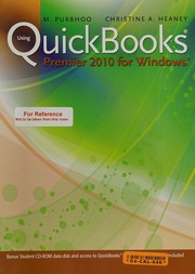 Cover of Using QuickBooks Premier 2010 for Windows by Mary Purbhoo